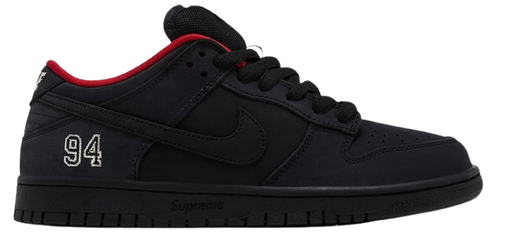 SB Dunk X Supreme Black (2025)
