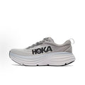 HOKA ONE ONE Bondi 8 Wide Men's Low-Top Running Shoes – Grey/Black (Wide Fit) – Suitable for Casual Wear and Urban Commuting