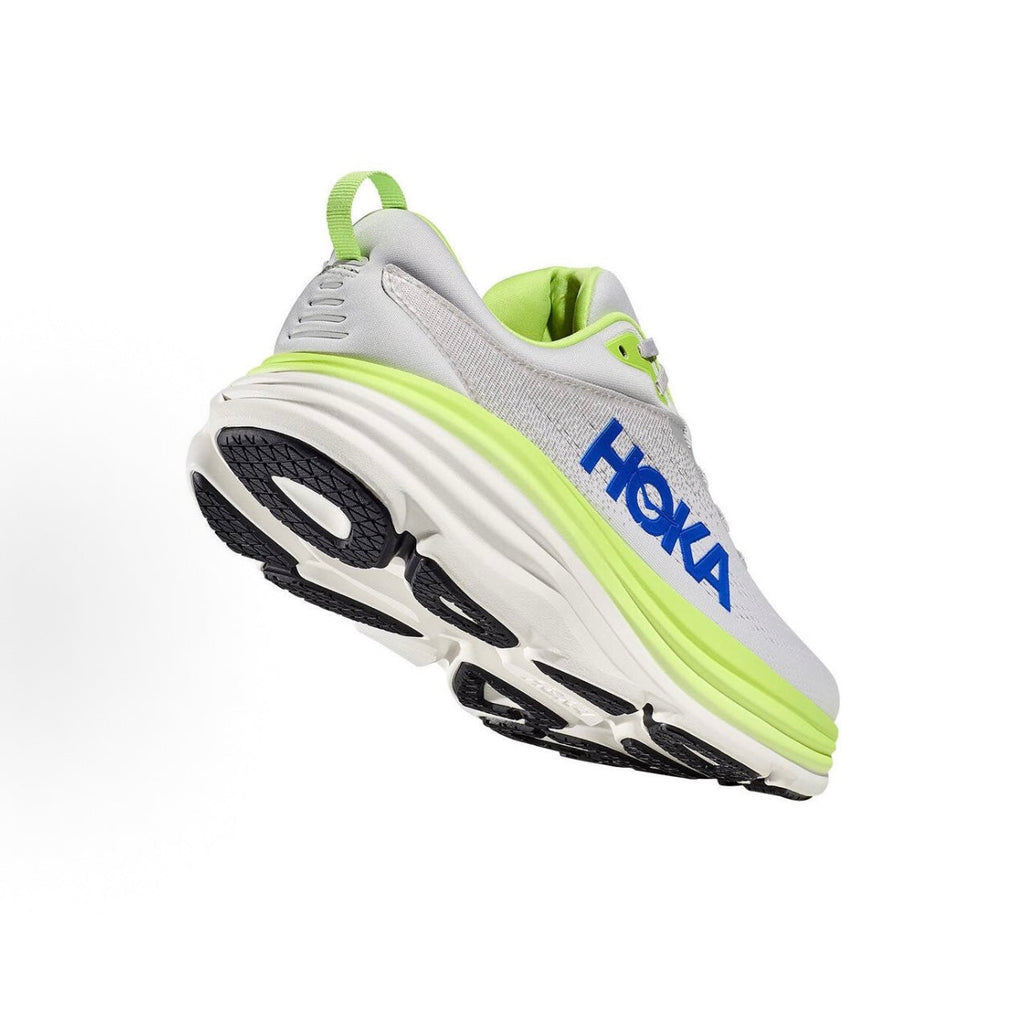 HOKA ONE ONE Bondi 8 Men’s Low-Top Running Shoes – Versatile, Stylish, Comfortable, Slip-Resistant, and Durable (Grey-Green)
