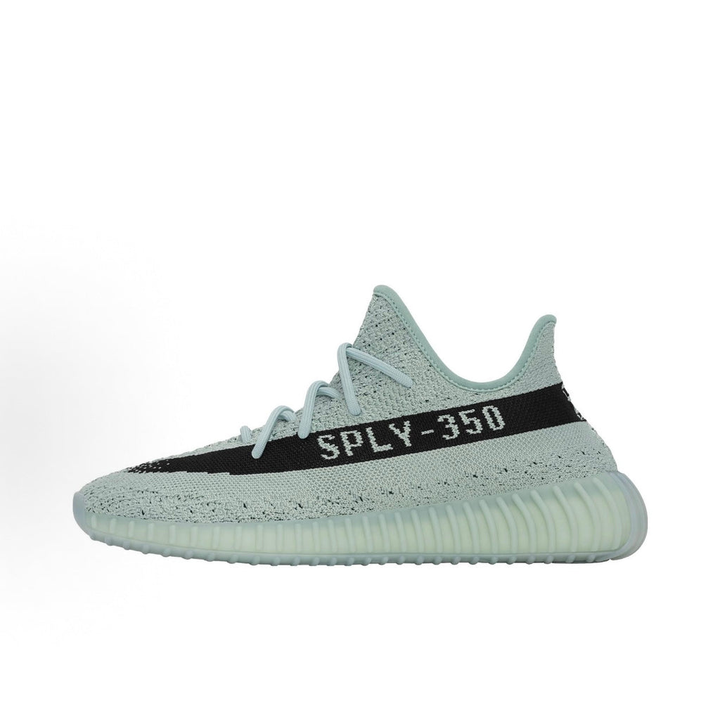 Coconut Shoes 350 V2 "Salt Core Black Salt" Paint-Stripe Unisex Tee – Grey-Khaki-Green