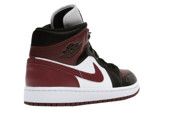AJ1 Mid Black Dark Beetroot