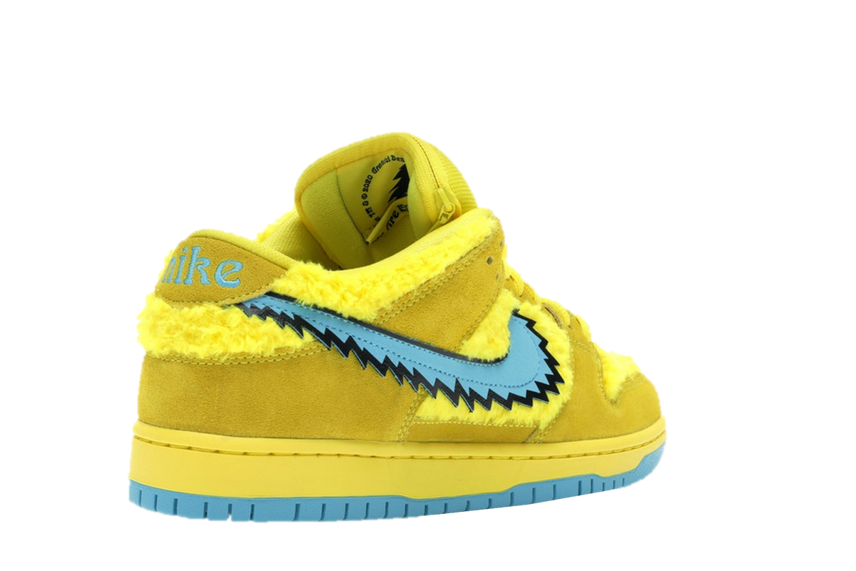 Grateful Dead SB Dunk Low Bear Opti Yellow